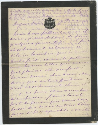 Л. де Мерси-Аржанто. Письмо А.П. Бородину. Б.м., 18 июня 1886.  Автограф