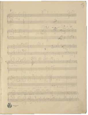 С.В. Рахманинов. «Колокола». Поэма для оркестра, хора и голосов соло, ор. 35. Эскизы. Автограф. Рим, 1913