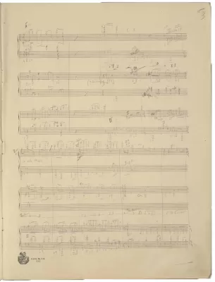 С.В. Рахманинов. «Колокола». Поэма для оркестра, хора и голосов соло, ор. 35. Эскизы. Автограф. Рим, 1913
