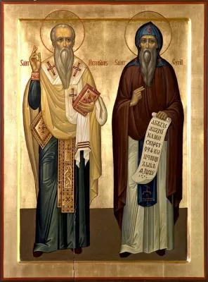 Икона «Святые Кирилла и Мефодий»