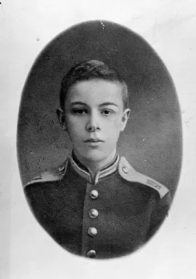 Александр Скрябин (1872–1915) в годы обучения во Втором Московском кадетском корпусе. Москва, 1887.