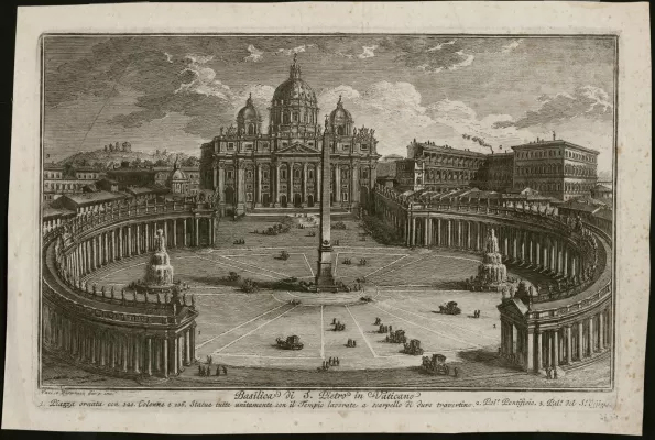 Дж. Пиранезе. Собор Св. Петра в Риме. XVIII в.
