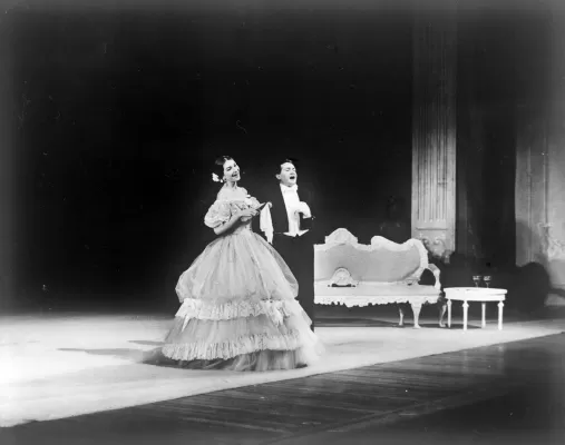 Дж. Верди. «Травиата». Виолетта - Мария Каллас, Альфред – Чезаре Валетти. Театр Ковент-Гарден. Лондон, 1960