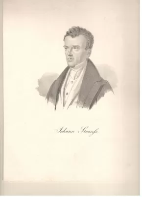 Портрет Иоганна Штрауса (отца). Литография середины XIX столетия.