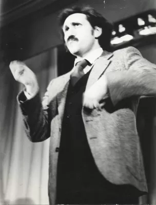 Д.В. Покровский во время выступления. Москва, 1983