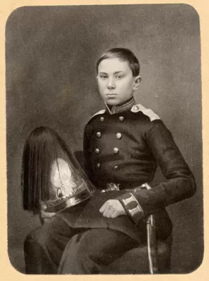 Н.А. Римский-Корсаков (13 лет) в мундире кадета Морского корпуса. 1857
