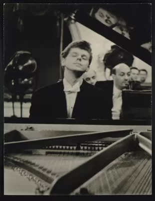 I Международный конкурс им. П.И. Чайковского. За роялем – Ван Клиберн. 3 апреля 1958 г.