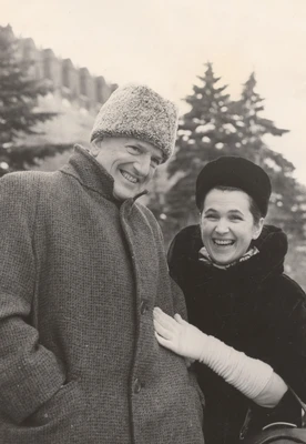 Тенор Питер Пирс и Галина Вишневская. Фотографы А. Коньков, В. Егоров. Москва, 1963