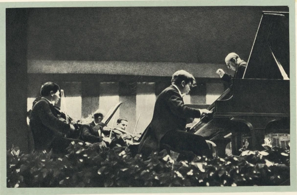 Эмиль Гилельс выступает с Филадельфийским оркестром. 1955